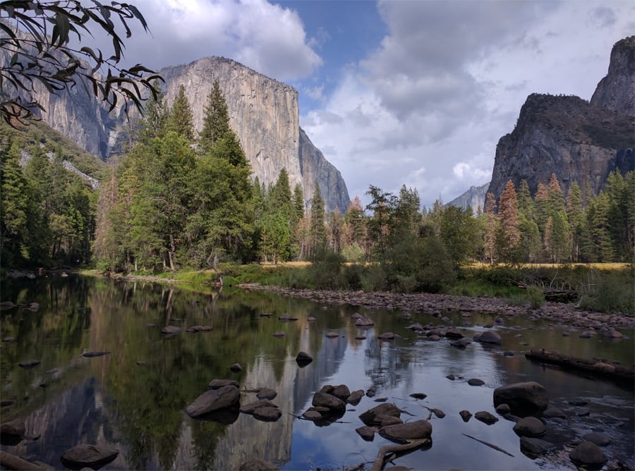 Granate domes and reflection in Yosemite National Park