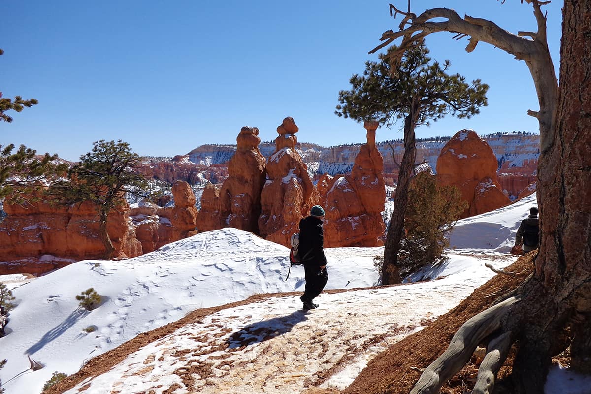 Bryce Canyon National Park winter hiking