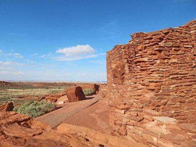 Wupatki National Monument, the remnants of a Pueblo peoples